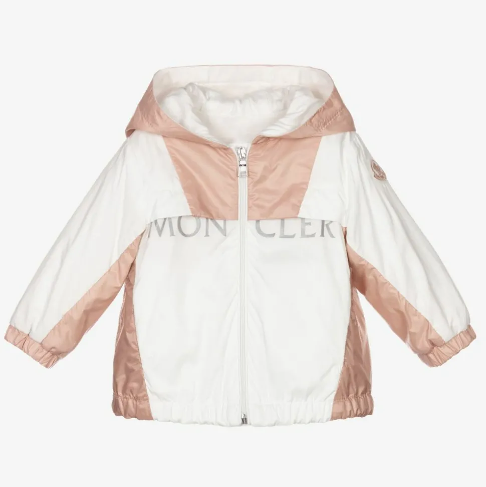 Girls Pink & White Logo Jacket