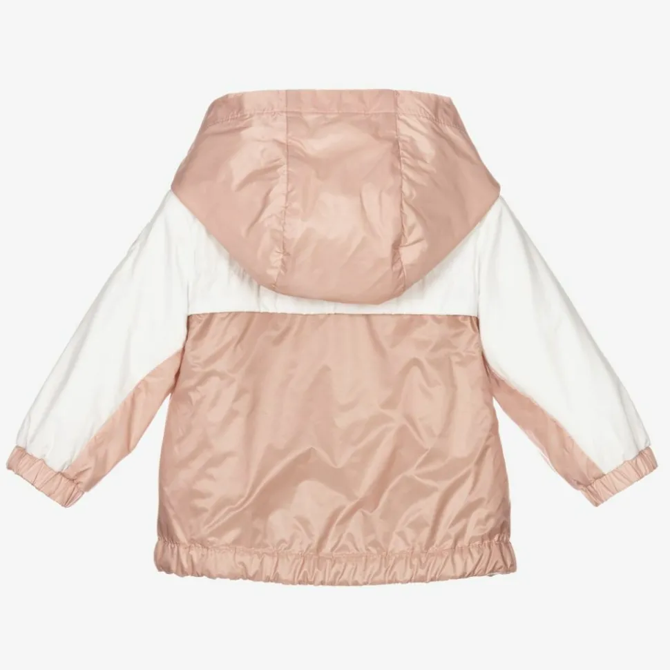 Girls Pink & White Logo Jacket
