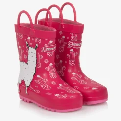 Girls Pink Alpaca Rain Boots