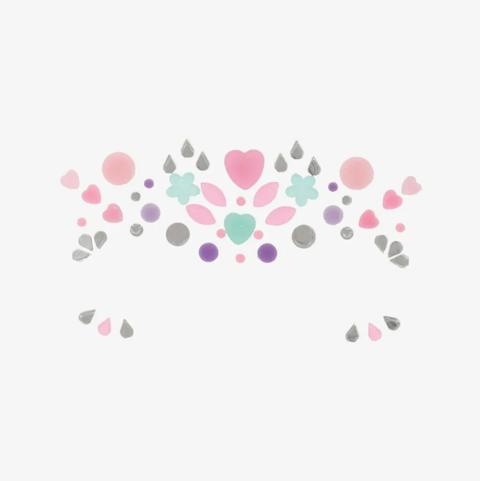 Girls Pink & Green Gem Makeup Stickers