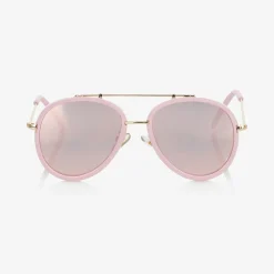 Girls Pink Aviator Sunglasses