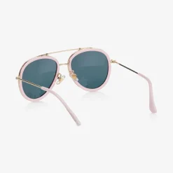 Girls Pink Aviator Sunglasses