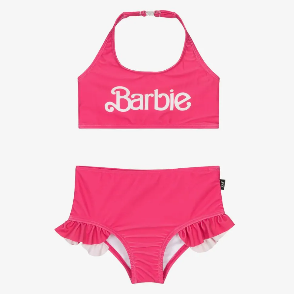 Girls Pink Barbie Bikini