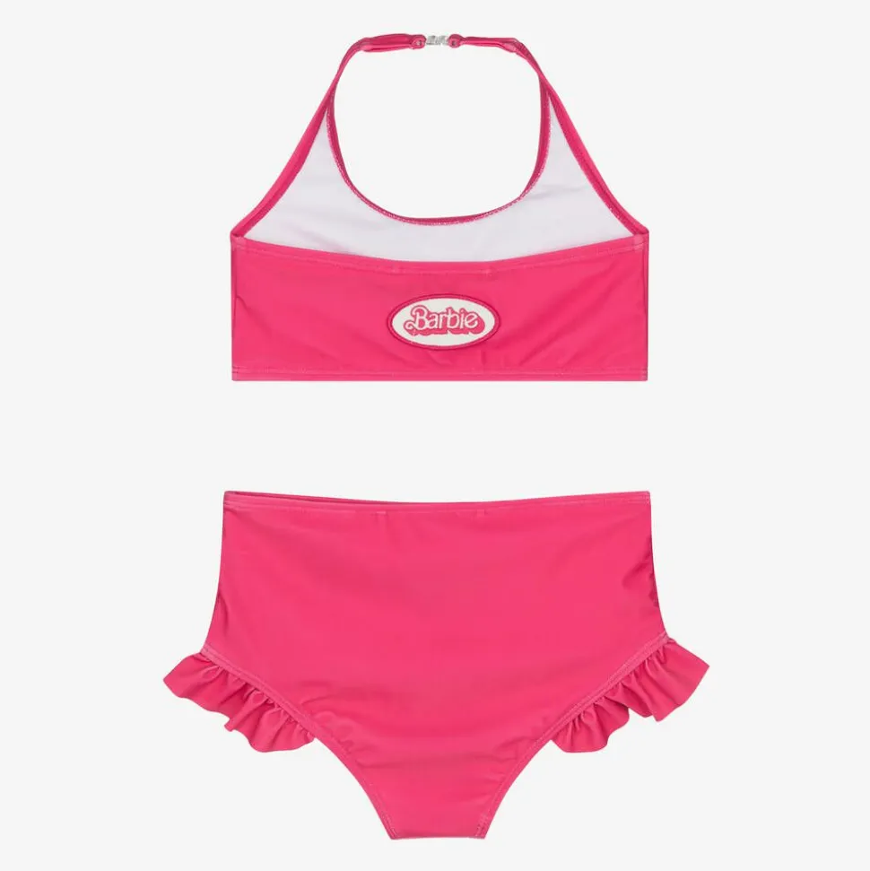 Girls Pink Barbie Bikini