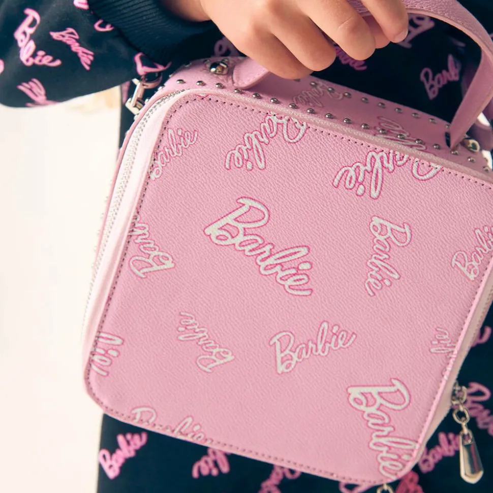 Girls Pink Barbie Handbag (18cm)