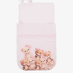 Girls Pink Bear Cotton Nest (75cm)