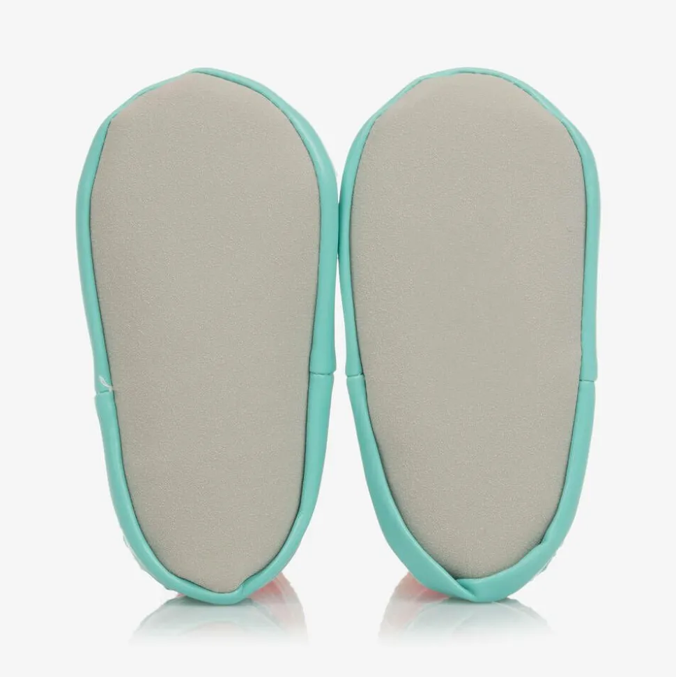 Girls Pink Bear Slipper Socks