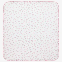Girls Pink Blooming Bows Cotton Blanket (73cm)