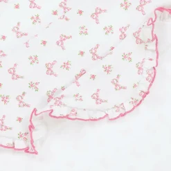 Girls Pink Blooming Bows Cotton Blanket (73cm)