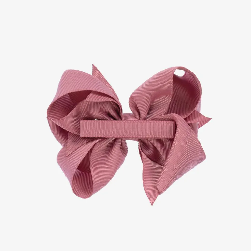 Girls Pink Bow Hair Clip (12cm)