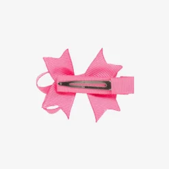 Girls Pink Bow Hair Clip (4cm)