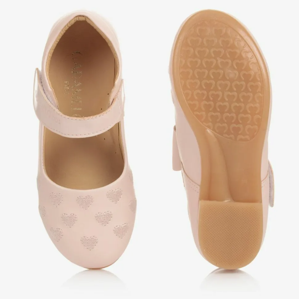 Girls Pink Bow Shoes