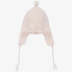 Girls Pink Cashmere Knit Hat