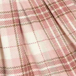 Girls Pink Check Dress