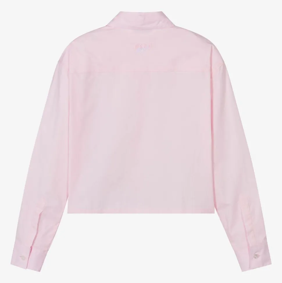Girls Pink Cotton Blouse