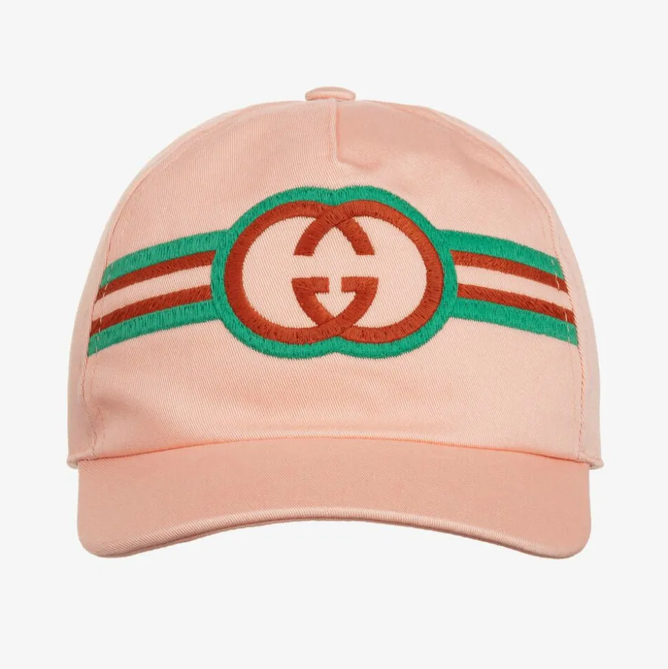 Girls Pink Cotton Cap