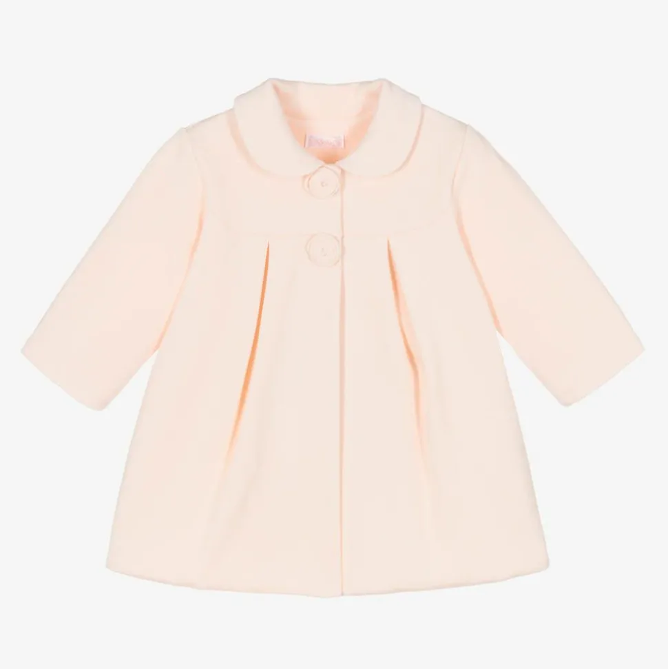 Girls Pink Cotton Coat