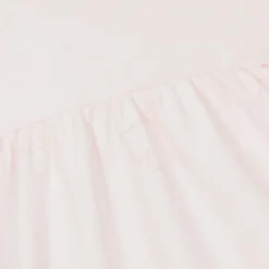 Girls Pink Cotton Ginkgo Leaf Dress