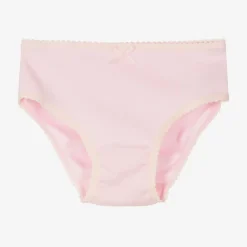 Girls Pink Cotton Knickers