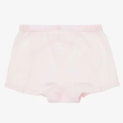 Girls Pink Cotton Knickers (2 Pack)