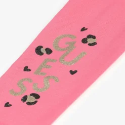 Girls Pink Cotton Leggings