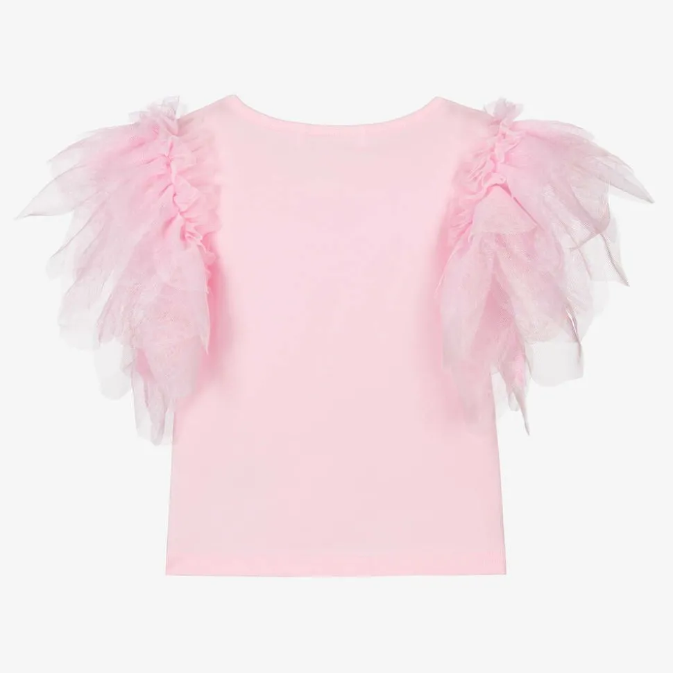 Girls Pink Cotton 3rd Birthday T-Shirt