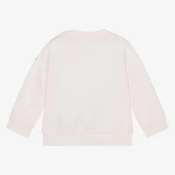Girls Pink Cotton Sweatshirt