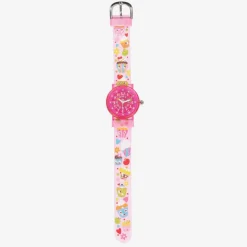 Girls Pink Cupcake Watch