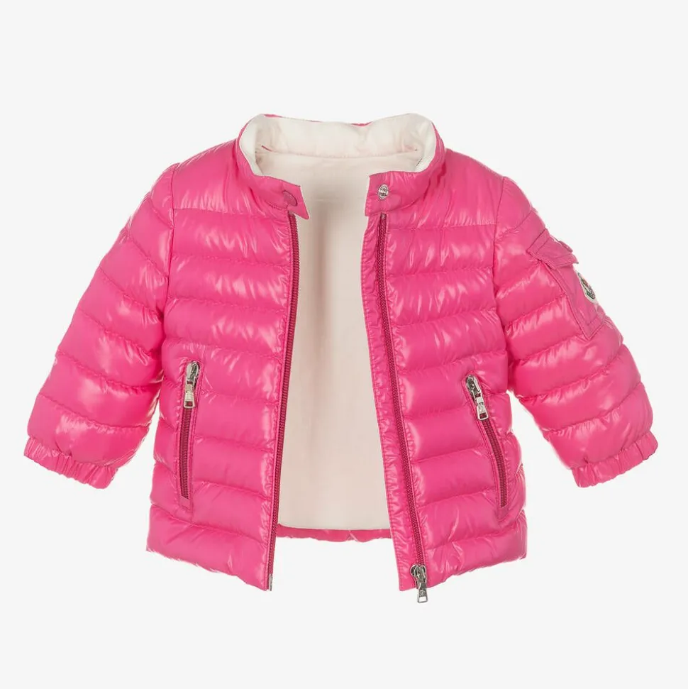 Girls Pink Down Padded Paulas Jacket