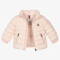Girls Pink Down Puffer Jacket
