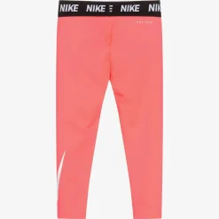 Girls Pink Dri Fit Leggings
