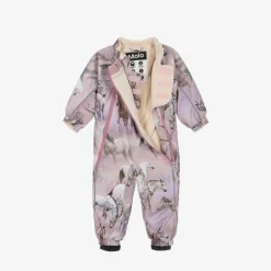 Girls Pink Horse Snowsuit