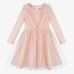 Girls Pink Jersey & Tulle Tutu Dress