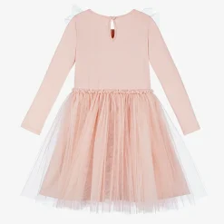 Girls Pink Jersey & Tulle Tutu Dress