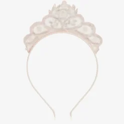 Girls Pink Jewelled Tiara Hairband