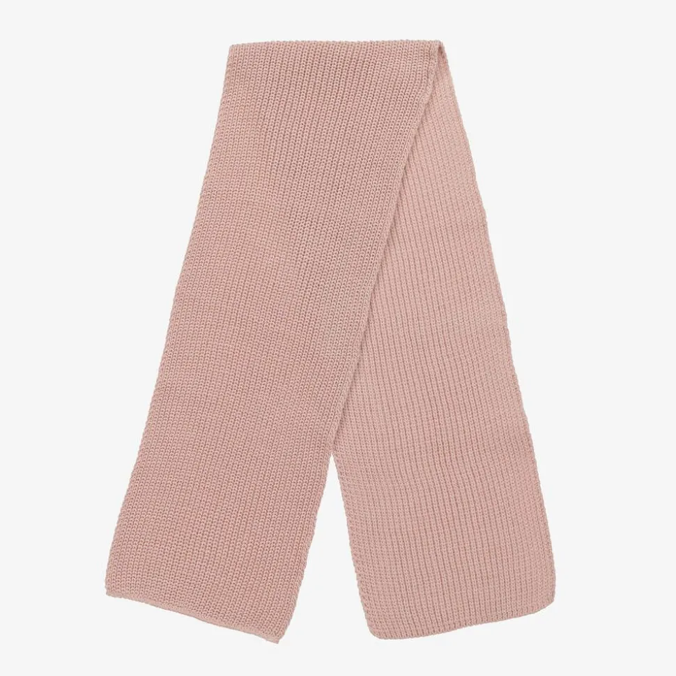 Girls Pink Knitted Scarf (120cm)