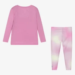 Girls Pink Leggings Set
