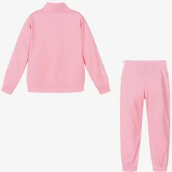 Girls Pink Logo Tracksuit