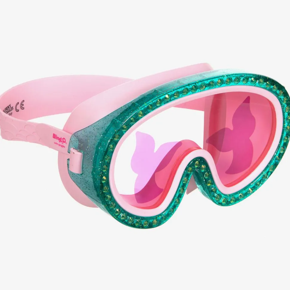 Girls Pink Mermaid Swimming Mask