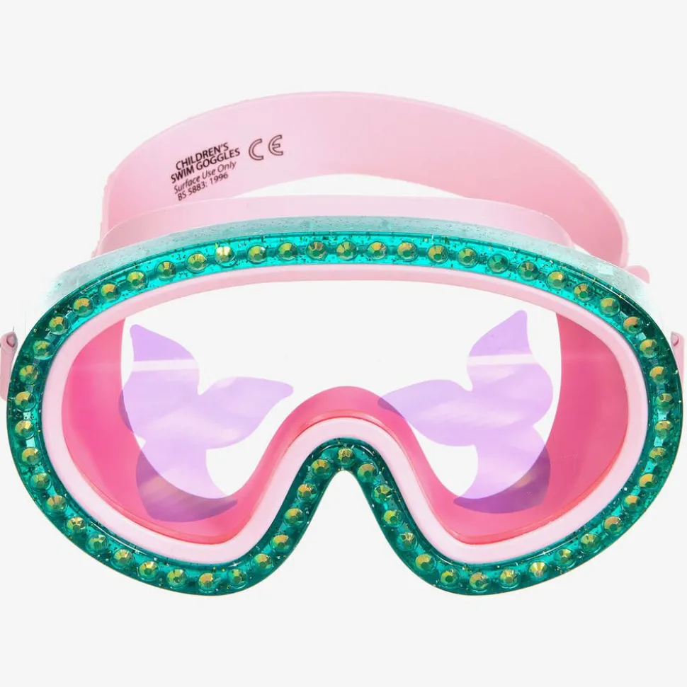 Girls Pink Mermaid Swimming Mask