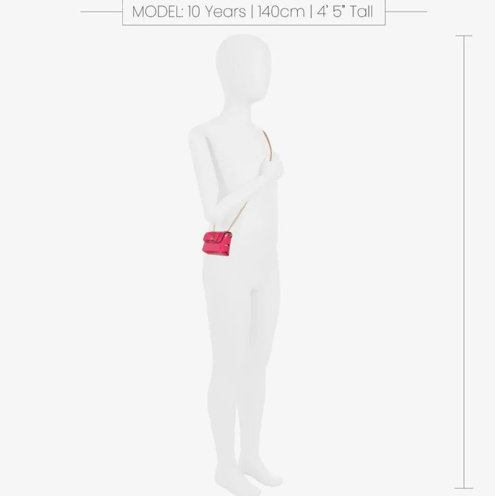 Girls Pink Mini Shoulder Bag (8cm)
