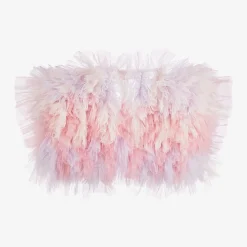 Girls Pink Ombré Tulle Bolero