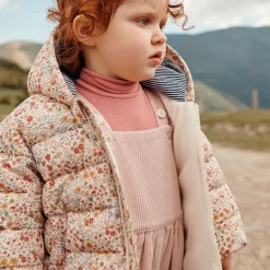 Girls Pink Organic Cotton Dungarees