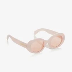 Girls Pink Oval Sunglasses (UV400)