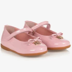 Girls Pink Patent Leather Shoes