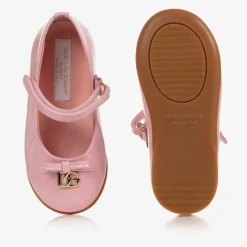 Girls Pink Patent Leather Shoes