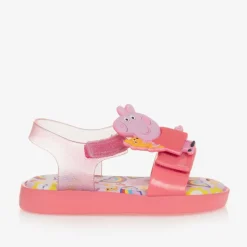 Girls Pink Peppa Pig Jelly Sandals