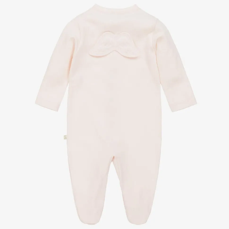 Girls Pink Pima Cotton Babysuit Set