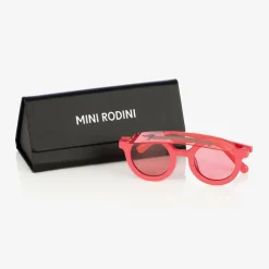 Girls Pink Round Visor Sunglasses