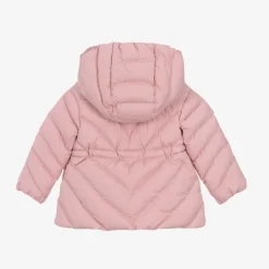 Girls Pink Sanaa Hooded Down Coat